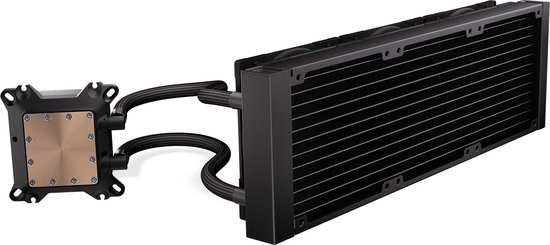 Endorfy Navis F360 ARGB - Vloeistofkoelsysteem processor - afmeting radiator: 360 mm - (voor: 1150, 1151, 1155, 1156, 1159, 1200, 1700, 2011, 2011-3, 2066, AM4, AM5, sTRX4) - 3x 120 mm RGB ELITE Fans - zwart