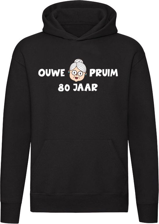 Sweat à capuche vieux prune 80 ans - anniversaire - retraite - 80e anniversaire - grand-mère - maman - quatre-vingts - anniversaire - drôle - cadeau - unisexe - pull - sweat - capuche