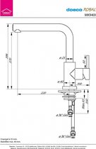 Doeco Royal 940 keukenkraan Rvs