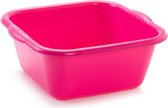 Afwasbak teil - 15 liter - licht roze - kunststof - 41 x 39 x 16,5 cm