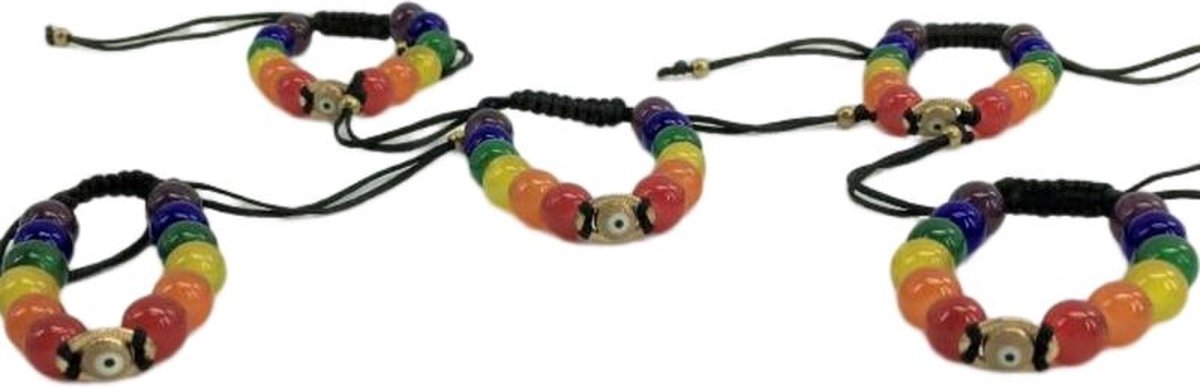 LGBT+ Pride and Turquish Eye Bracelet