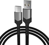 Beste Prijs USB C - USB A naar USB C - 1.2 m - gevlochten nylon
