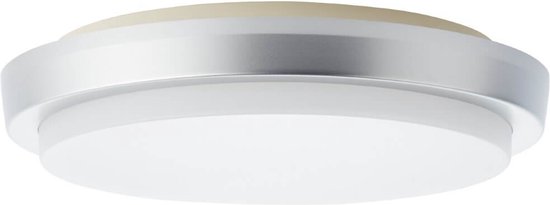 Brillant | Devora LED buiten wandlamp 28cm zilver | 1x LED geïntegreerd, 12W LED geïntegreerd, (1600lm, 3000K)