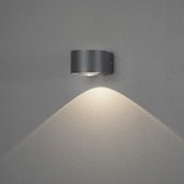 KonstSmide Strakke downlighter Gela antraciet - Buiten wandlamp - 6watt