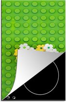 KitchenYeah® Inductie beschermer 30x52 cm - Ondervloer met bloemen - Kookplaataccessoires - Afdekplaat voor kookplaat - Inductiebeschermer - Inductiemat - Inductieplaat mat