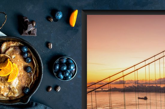 KitchenYeah® Inductie beschermer 81.2x52 cm - Brug - Water - Verenigde Staten - Kookplaataccessoires - Afdekplaat voor kookplaat - Inductiebeschermer - Inductiemat - Inductieplaat mat