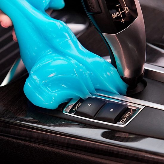 Super Clean - Gel nettoyant - Slime nettoyant - Anti-poussière - Nettoyant intérieur de voiture - Cleaner clavier - Attrape-miettes et poussière - Kit de nettoyage de voiture - Graisse - Kids -