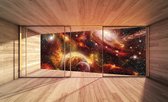 Window Planets Cosmos Space Photo Wallcovering