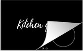 KitchenYeah® Inductie beschermer 85x52 cm - Quotes - Kitchen Queen - Vrouwen - Inductiebeschermer - Inductie Kookplaat - Kookplaataccessoires - Afdekplaat voor kookplaat - Inductiebeschermer - Inductiemat - Inductieplaat mat