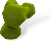 Padisport - Dumbells 1 Kg - Halter - Gewichten Set Halters - Gewichten 1 Kg - Groen - Gewichten - Dumbells - Halters - Gewichtjes 1 Kg