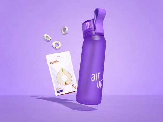 Air Up Drinkfles starterskit - Sunset Purple - Inclusief 3 pods - starterskit - hydraterend - Air up fles - geurwater - vegan - bio