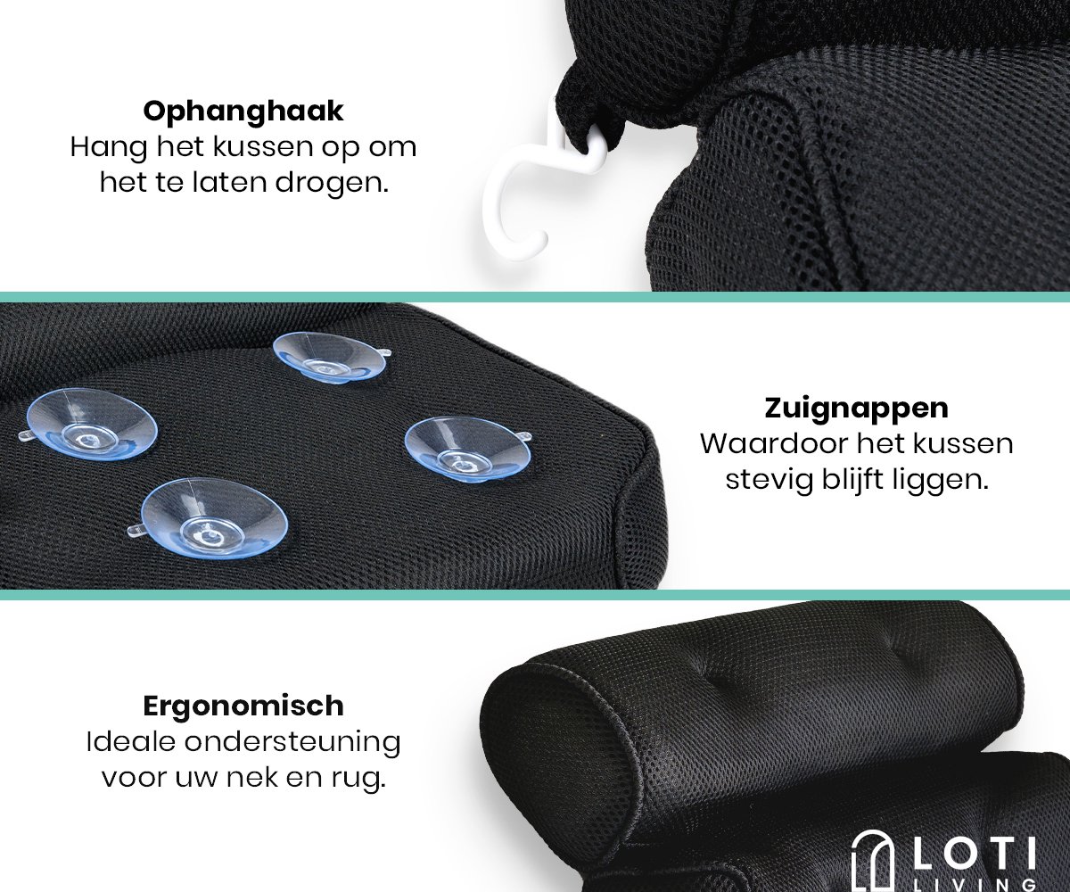 Badkussen - incl. geschenkdoos & waterafstotend hygiënisch - badkussen Badkussen - incl. geschenkdoos & waterafstotend hygiënisch - badkussen
