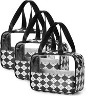 Trousse de Toilettes de voyage - Organisateur de cosmétiques - Cube d'emballage - Sac à bagages - Sac de valise - Organisateur de voyage - Zwart