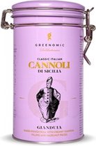 Bella Vita Cannoli di Sicilia Gianduia - Valentijnskado - Cannoli Gianduia - Italiaanse lekkernijen - Italiaanse cannoli - Geschenkverpakking