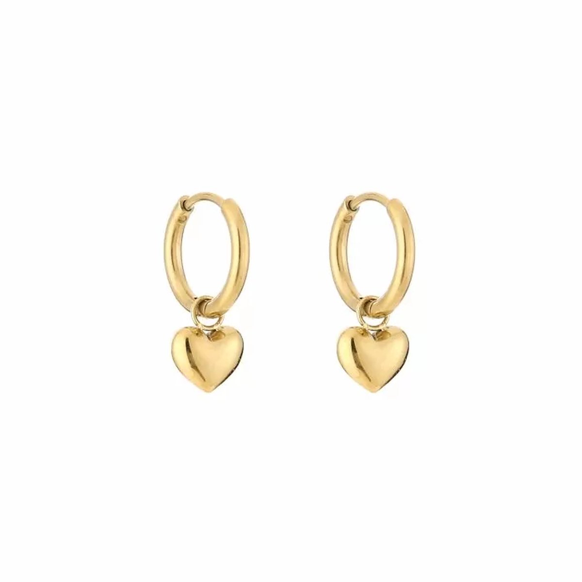 Michelle Bijoux Oorhangers tiny hart Goud