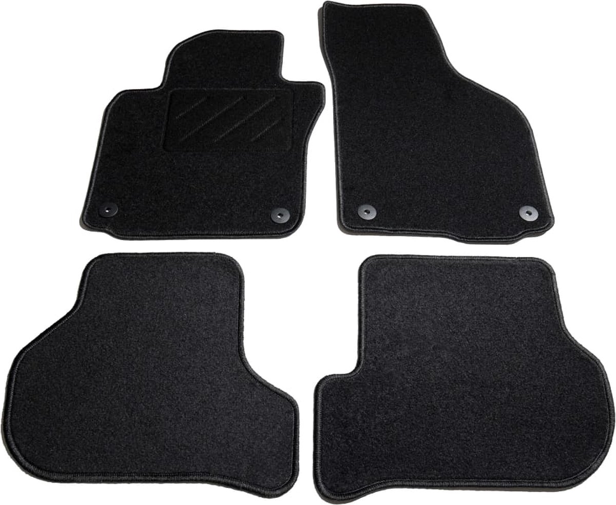 Tapis de sol VW Golf 5 6 GTI, tapis de voiture en velours, 4 pièces avant