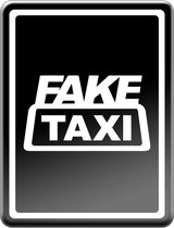 Vespa Logo Fake Taxi Wit - Vespa Sprint / Primavera / LX / S - Accessoires - Embleem - Wit