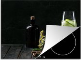 KitchenYeah® Inductie beschermer 59x51 cm - Inductie beschermer - Glazen - Drank - Alcohol - Kookplaataccessoires - Afdekplaat voor kookplaat - Inductiebeschermer - Inductiemat - Inductieplaat mat
