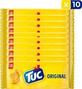 LU TUC Original crackers 100g - 10 stuks - Tussendoor - Snack - Voordeelverpakking