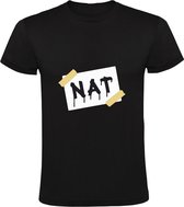 Nat Heren T-shirt - schilder - verf - doorweekt - grappig