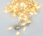 Christmas Decoration kerstverlichting lichtsnoeren warm wit- 2x -24 leds-200 cm-batterij