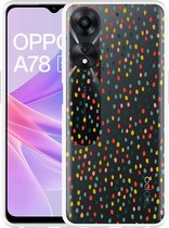 Cazy Hoesje geschikt voor Oppo A78 5G Happy Dots