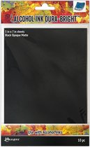 Ranger Alcohol Ink Dura - Bright Black Opaque Matte 5x7 10 vel TAC81067 Tim Holtz (02-23)