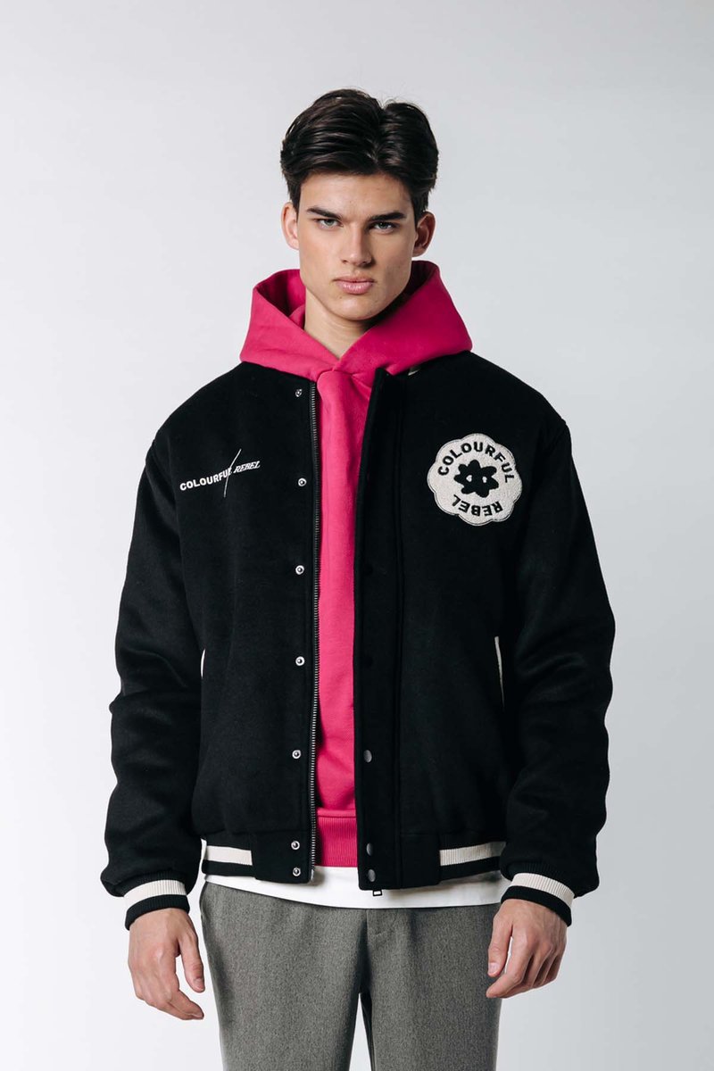 Colourful Rebel Max Baseball Bomber Jacket - S