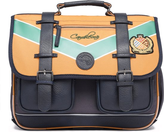 Cartable Caméléon 38cm - Badge Vintage Urban Yellow