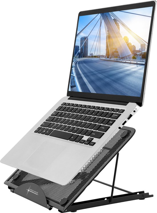 Sirius Choice Universele Ergonomische Laptopstandaard 13-17 inch - Verstelbare Laptophouder - Stabiele Laptop Verhoger - Zwart - Sirius Choice