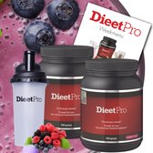 2 potten DieetPro Forest Fruit plus Gratis Shaker