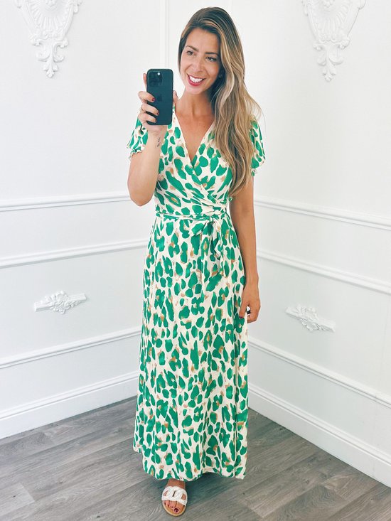 Groene panter jurk sale