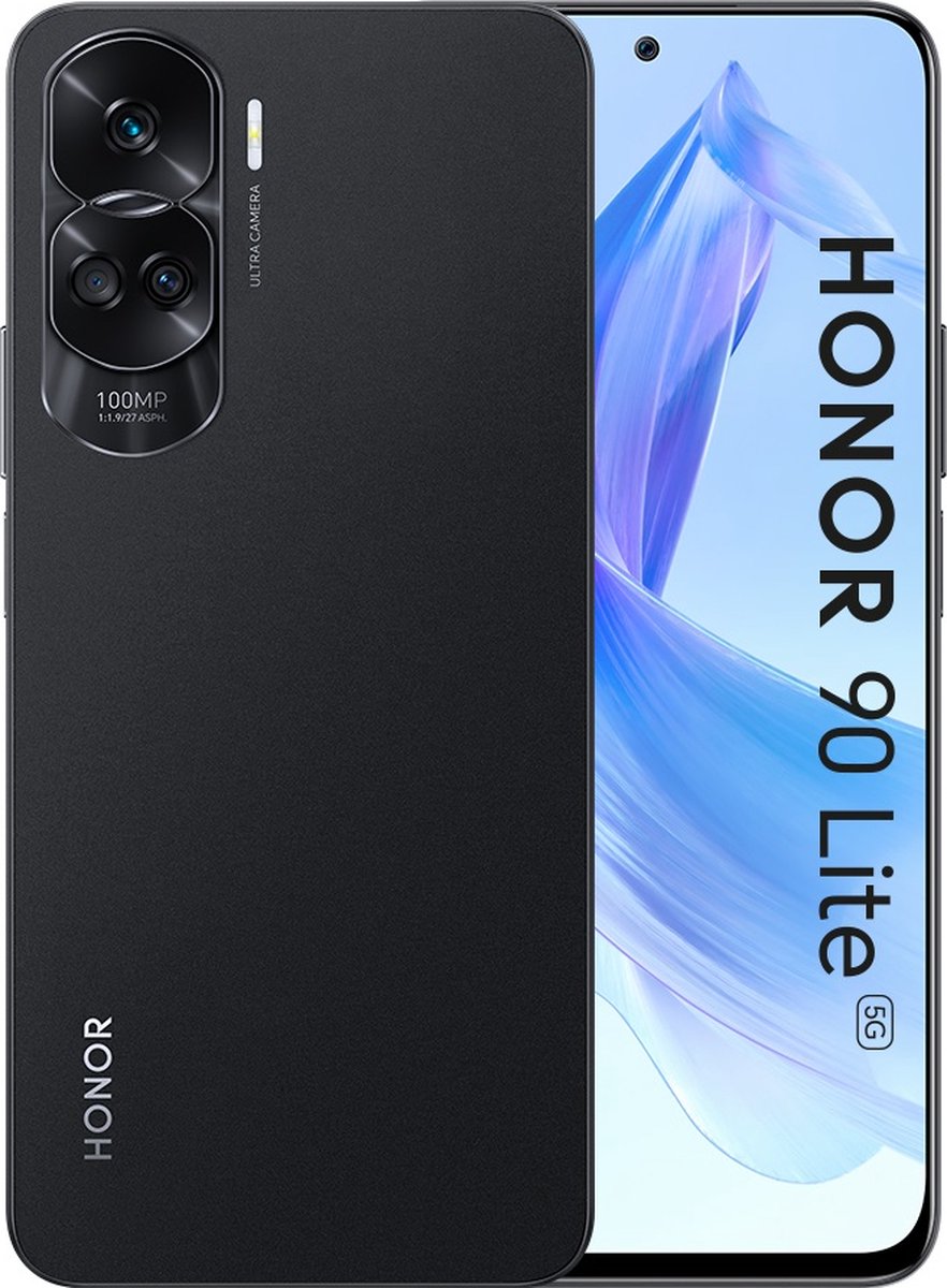Smartphone Honor 90 Lite Black 8 GB RAM MediaTek Dimensity 6,7