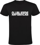 Clubliefde kent geen Divisie Heren T-shirt | Voetbal | Fans |Ultra | Ultras | Supporter | Supporters | Shirt