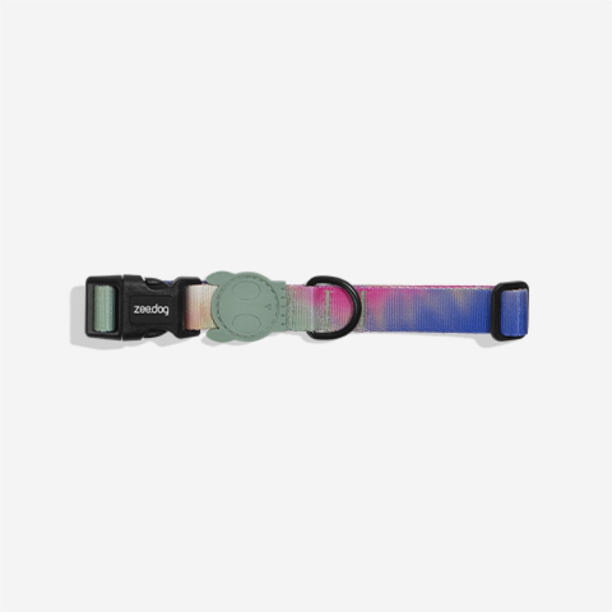 Zee.Dog Halsband Bliss Mintgroen&Roze&Blauw - Hondenhalsband - 45-70x2.5 cm