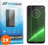 Mobigear Screenprotector geschikt voor Motorola Moto G7 Plus Glazen | Mobigear Screenprotector - Case Friendly (2-Pack)