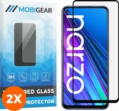 Mobigear Screenprotector geschikt voor Realme Narzo 30 5G‎ Glazen | Mobigear Premium Screenprotector - Case Friendly - Zwart (2-Pack)