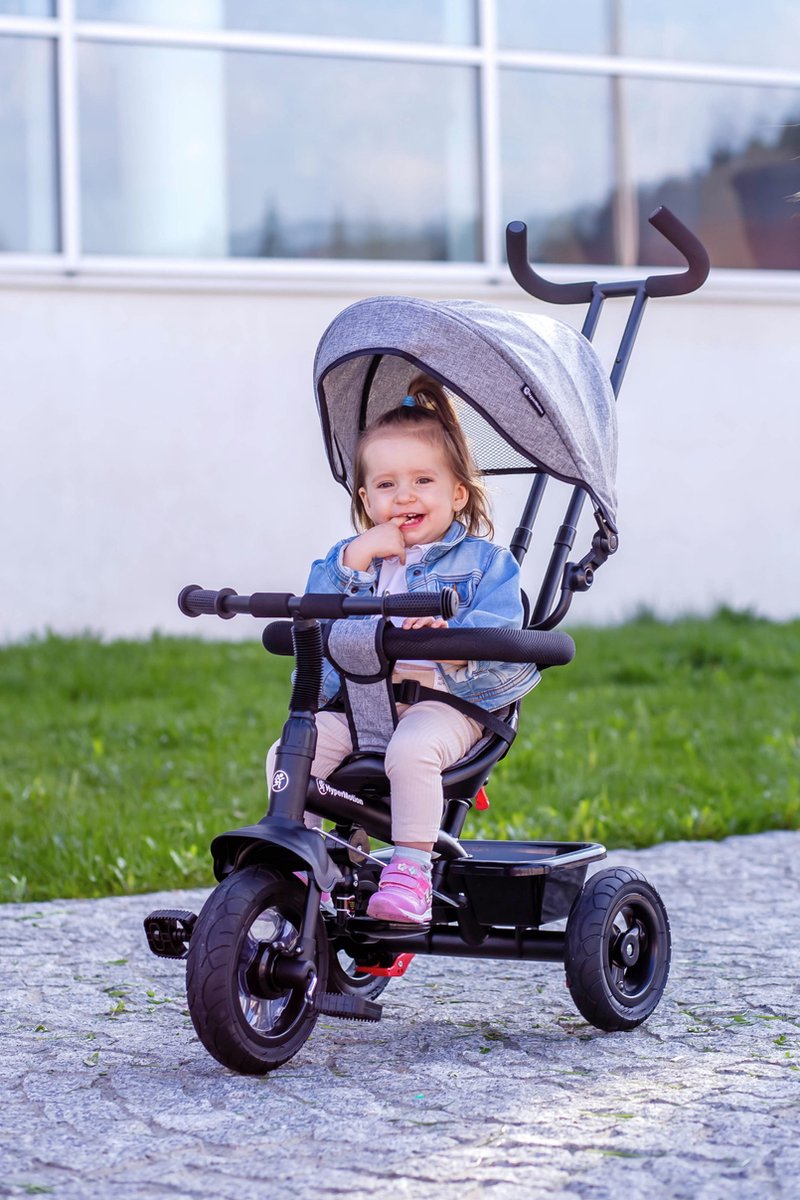 Tricycle Enfant/bébé 18 à 48 Mois évolutif Double Auvent Pliable