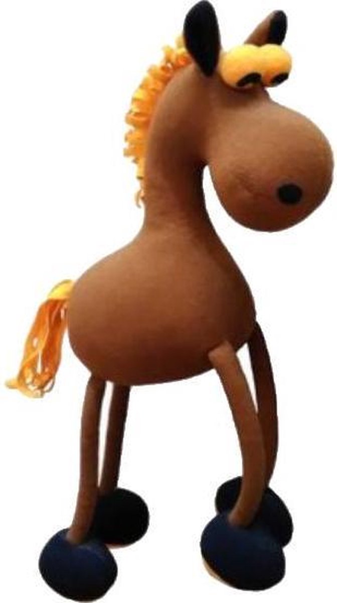 Wiebeldier aan veer - Paard - Bruin — afbeelding 2