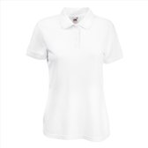 Fruit of the Loom - Dames-Fit Pique Polo - Wit - S