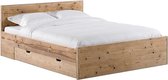 Steigerhouten bed met lade 160 cm x 210 cm