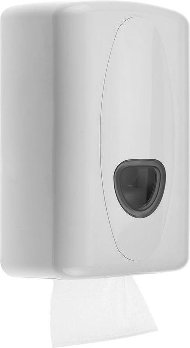 PlastiQline 2020 toiletpapier dispenser gemaakt van plastic met slot voor wandmontage