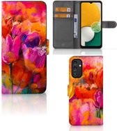 GSM Hoesje Geschikt voor Samsung Galaxy A14 4G Cover met Tekst Tulips