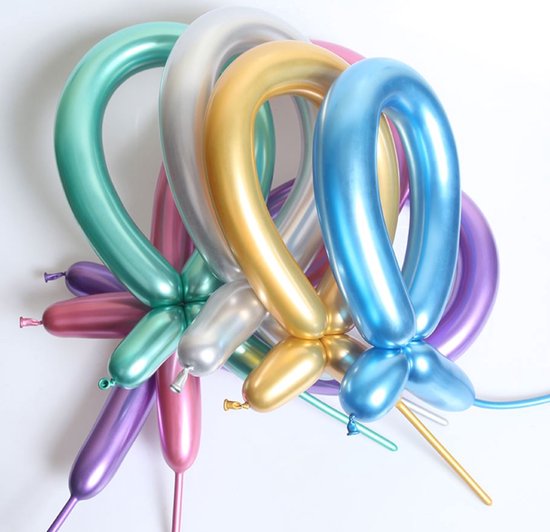 20 stuks modelleer ballonnen metallic