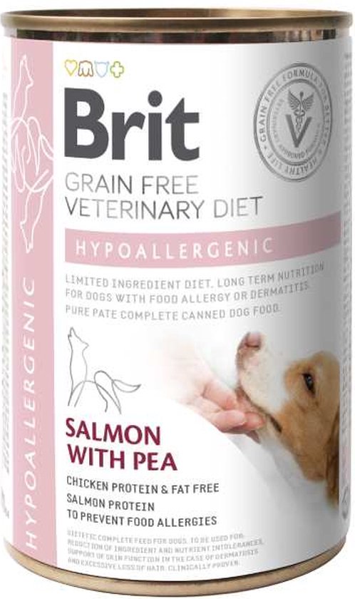 Brit Grain Free Veterinary Diet Hypoallergenic Canette - 6 x 400 grammes