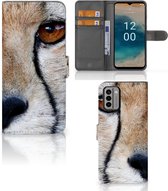 Bookcase Nokia G22 Hoesje Cheetah