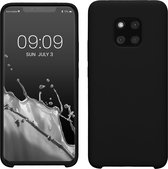 kwmobile telefoonhoesje geschikt voor Huawei Mate 20 Pro - Hoesje met siliconen coating - Smartphone case in zwart