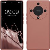 kwmobile telefoonhoesje geschikt voor Honor Magic5 Lite 5G - Hoesje voor smartphone - Precisie camera uitsnede - TPU back cover in winter roze