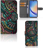 GSM Hoesje Geschikt voor Samsung Galaxy A24 4G Flip Case Aztec