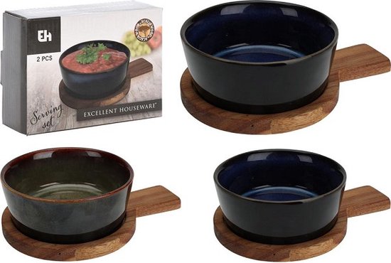 Platte kerstbord diameter 27 cm van porselein Nàvel met geschenkdoos